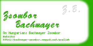 zsombor bachmayer business card